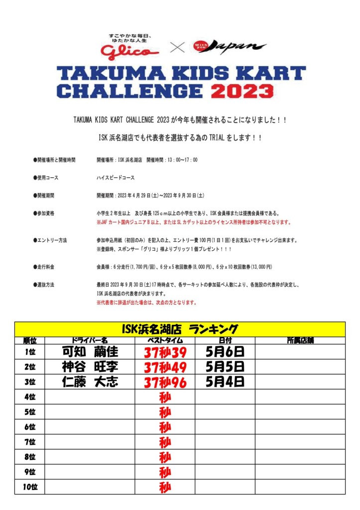 【2023】TTKC浜名湖店予選